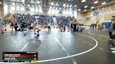 165 lbs Cons. Round 2 - Sheldon Fouche, Canes Wrestling Club vs Frank Noel, Heritage High School