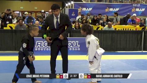 Izrael Miguel Peterson vs Rafael Adrian Del Castillo 2026 Pan Kids Jiu-Jitsu IBJJF Championship