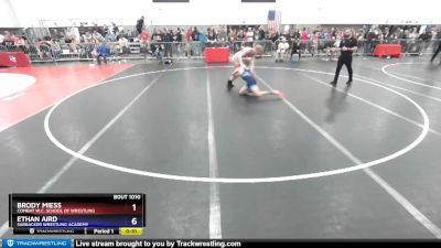 132 lbs Champ. Round 1 - Brody Miess, Combat W.C. School Of Wrestling vs Ethan Aird, Sarbacker Wrestling Academy