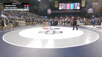 140 lbs Cons. Rd Of 16 - Delaney Dixon, NY vs Jenny Gautreau, PA