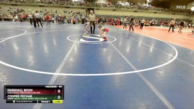 85 lbs Cons. Round 2 - Marshall Boon, Chillicothe Wrestling Club-AAA vs Cooper Pechar, Grain Valley Youth Wrestling Club-AA