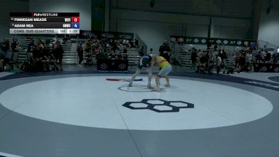 62 kg Cons. Sub-quarters - Finnegan Meade, West Virginia vs Adam Rea, Open Mats Wrestling Club