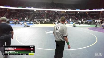 II-102 lbs Cons. Round 3 - Luke LeBlanc, Salem/Cambridge vs Jacob Hurd, Central Valley Academy