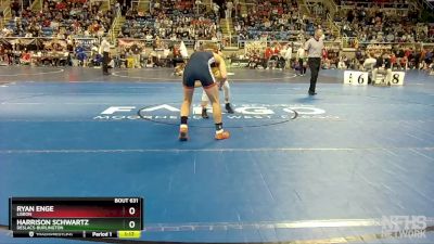 145 lbs Quarterfinal - Ryan Enge, Lisbon vs Harrison Schwartz, Deslacs-Burlington