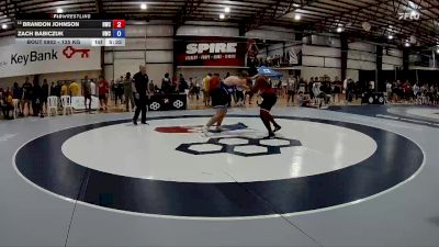 125 kg Cons. Round 2 - Brandon Johnson, Hilltopper Wrestling Club vs Zach Babiczuk, Hilltopper Wrestling Club