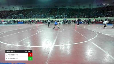 120 lbs Consi Of 8 #1 - Chloe Medlock, Hefner Middle School vs Kenzie Williams, Stillwater