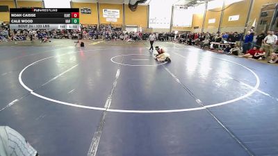 120 lbs Round Of 32 - Noah Caisse, East Lyme/Norwich Tech vs Cale Wood, Haverhill