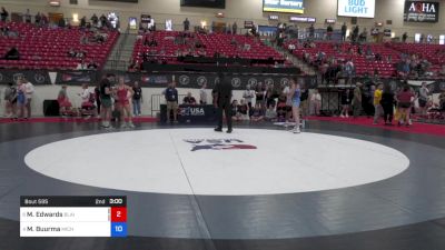 135 lbs Cons Semis - Morgan Edwards, Blairstown Wrestling Club vs Margaret Buurma, Michigan Revolution Wrestling Club