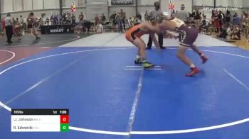 195 lbs Quarterfinal - Joey Johnson, MN All Stars vs Rylee Edwards, T3 Elite