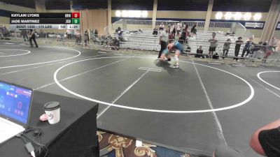 175 lbs Final - Kaylani Lyons, Grindhouse WC vs Jade Martinez, Jedi Wr Ac