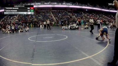 2A 132 lbs Cons. Round 1 - Zach Posner, Bunn High School vs Tucker Massie, Washington High School