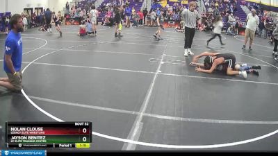 100 lbs Round 3 - Nolan Clouse, Legacy Elite Wrestling vs Jayson Benitez, KC Elite Training Center