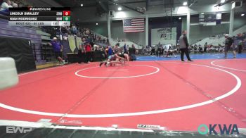 80 lbs Rr Rnd 2 - Lincoln Smalley, Stroud Youth Wrestling Club vs Kian Rodriguez, Honey Badgers Wrestling Club
