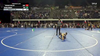 55 lbs Champ. Round 1 - Rogan Nolan, Big Game Wrestling Club vs Koda Knish, WEM/JWP