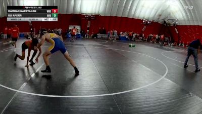 150 lbs Round 2 (8 Team) - Daithan Narayanan, Wheaton Warrenville South vs Eli Rader, Mauston