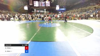 145 lbs Cons 8 #1 - August Hibler, New Jersey vs Avery Allen, Montana