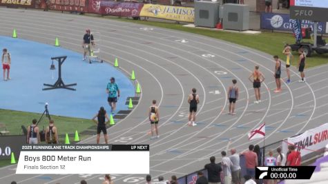 High School Boys' 800m, Finals 12
