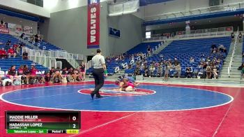 130 lbs Round 1 (16 Team) - Hadassah Lopez, Campbell vs Maddie Miller, Woodward Academy