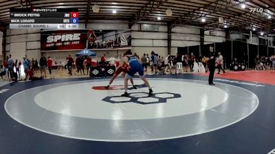 92 kg Champ. Round 1 - Brock Fettig, Jackrabbit Wrestling Club vs Nick Lodato, Edinboro Regional Training Center