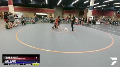 152 lbs Cons. Round 4 - Caleb Juarez, Caprock High School Wrestling vs Jack Snider, Spartan Mat Club