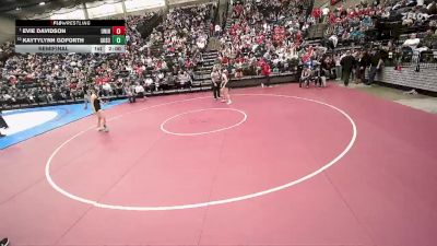 3A 135 lbs Semifinal - Evie Davidson, Union vs Kaytylynn Goforth, South Summit