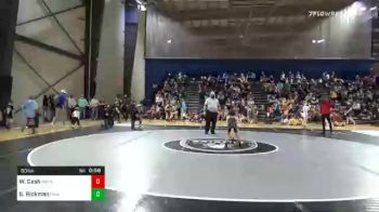 60 lbs Prelims - Wyatt Cash, Brookwood Broncos Youth Wrestling vs Sawyer Rickman, Roundtree Wrestling Academy