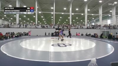 100 lbs Aniya Polk, Ohio Blue vs Justice Gutierrez, Colorado