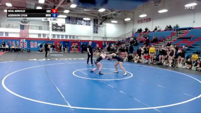 138 lbs Finals (2 Team) - Noa Arnold, Simpson (2) vs Addison Lyon, Mount Union