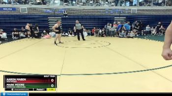 185 lbs Round 3 - Aaron Maben, Max Effort vs Mark Moore, Homedale Wrestling