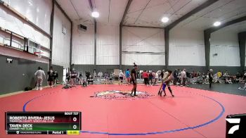 100-106 lbs Cons. Semi - Roberto Rivera-jesus, Thurston County Wrestling Club vs Taven Deck, Cowboy Mat Club
