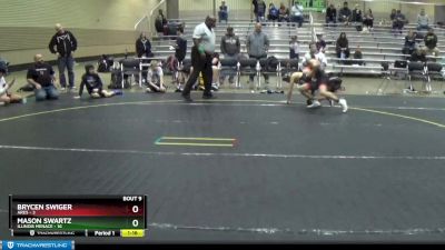 100 lbs Round 3 (6 Team) - Brycen Swiger, Ares vs Mason Swartz, Illinois Menace