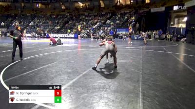 184 lbs Consi Of 16 #2 - Nolan Springer, Bucknell vs Colby Isabelle, Brown