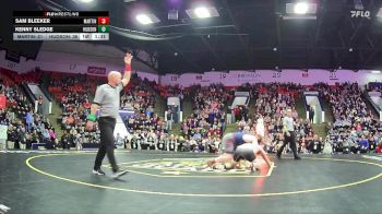 215 lbs Finals (8 Team) - Kenny Sledge, Hudson Area HS vs Sam Bleeker, Martin HS