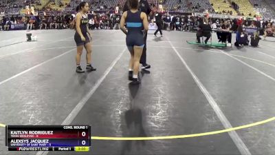 110 lbs Quarters & 1st Wb (16 Team) - Alexsys Jacquez, University Of Saint Mary vs Kaitlyn Rodriguez, Texas Wesleyan