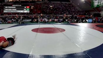 4A 126 lbs Champ. Round 1 - Jed Townsend, Marsh Valley vs Brayden Pirrie, Payette