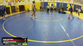 190 Blue 2nd Place Match - Nicholas Santiago, South Dade vs Kane Watford, Wakulla Hs