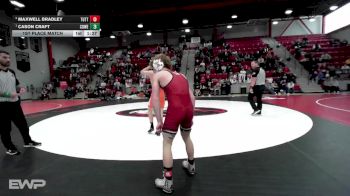 120 lbs 1st Place Match - Cason Craft, COWETA vs Maxwell Bradley, TUTTLE