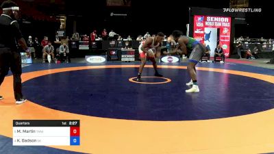 92 kg Quarters - Myles Martin, Titan Mercury Wrestling Club vs Kyven Gadson, Sunkist Kids Wrestling Club