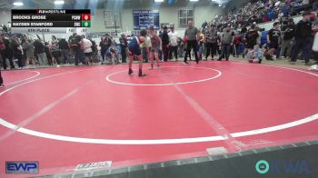 85 lbs 5th Place - Brooks Grose, Ponca City Wildcat Wrestling vs Hayden Stanford, Salina Wrestling Club