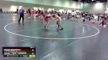 170 lbs Round 1 (6 Team) - Shaun ***skin***Sandidge, Coastline Red Tide vs Mason Desandolo, LG Braves Garrnet