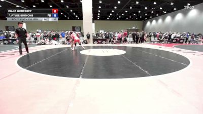 155 lbs Cons. Semis - Diana Gutierrez vs Jaylee Simmons, Primal Wrestling Academy