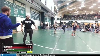 285 lbs 5th Place Match - Tyries Mills, Kuna vs Sean Posey, New Plymouth