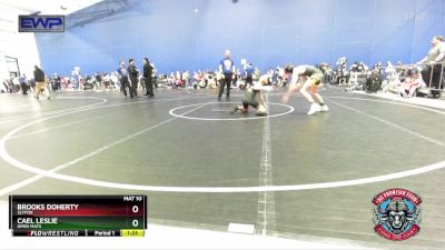 92 lbs Cons. Round 3 - Cael Leslie, Open Mats vs Brooks Doherty, SlyFox