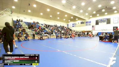 126 lbs Quarterfinal - Mason Barros-Santiago, North Torrance vs Garrett Berry, Alta Loma HS