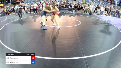 190 lbs Cons 8 #2 - Macy Barber, NE vs Riley Alborn, OH