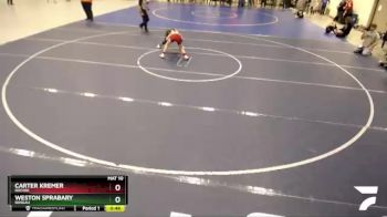 88 lbs Semifinal - Carter Kremer, Rocori vs Weston Sprabary, Roseau