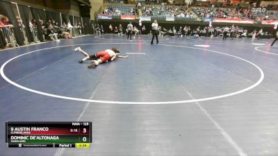 125 lbs Champ. Round 1 - 9 Austin Franco, Cumberlands vs Dominic De`altonaga, Vanguard