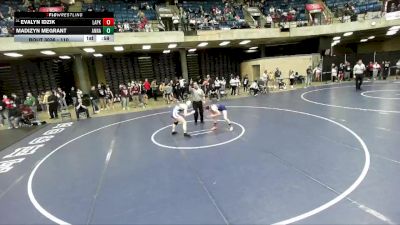 110 lbs Cons. Round 6 - Evalyn Idzik, Unattached vs Madizyn Megrant, Pekin