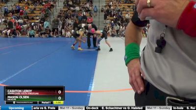 75 lbs Cons. Round 3 - Cashton LeRoy, Winneconne Youth Wrestling vs Mason Olsen, MN Elite