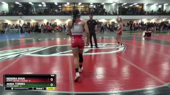 109 lbs Round 5 (10 Team) - Kendra Ryan, North Central College vs Ahsia Torres, Sacred Heart